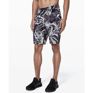 Lululemon Pace Breaker Lined Short Gray Floral Men’s Size XXL 7”